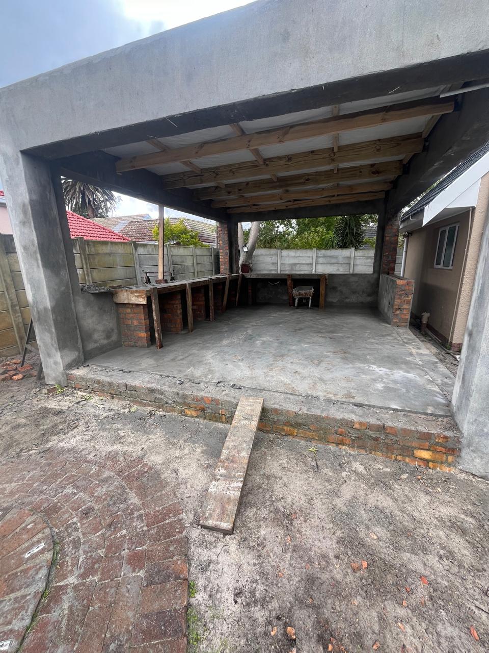 Patio Renovation - During